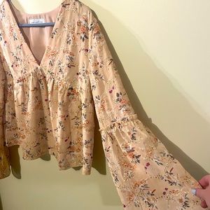 Pink Lily Floral Blouse